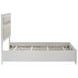 Miranda White Full Upholstered Panel Bed