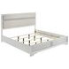 Miranda White King Upholstered Panel Bed