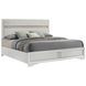 Miranda White King Upholstered Panel Bed