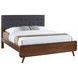 Robyn Light Ash and Gray California King Upholstered Platform Bed