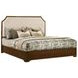 Garland Brown Cherry and Cream King Upholstered Panel Bed
