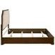 Garland Brown Cherry and Cream King Upholstered Panel Bed