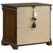 Garland Brown Cherry 3 Drawer Nightstand with USB Charging