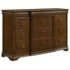 Garland Brown Cherry and Cream Upholstered Panel Bedroom Set