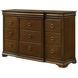 Garland Brown Cherry and Cream Upholstered Panel Bedroom Set