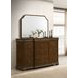 Garland Brown Cherry 11 Drawer Dresser with Mirror