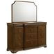Garland Brown Cherry and Cream Upholstered Panel Bedroom Set