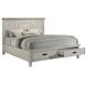 Franco Antique White King Panel Storage Bed