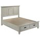 Franco Antique White Queen Panel Storage Bed
