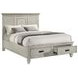 Franco Antique White Queen Panel Storage Bed