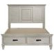 Franco Antique White Queen Panel Storage Bed