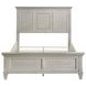 Franco Antique White Queen Panel Bed