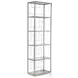 Metal Designs Silver Leaf Mid Geo Slim Etagere