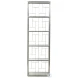 Metal Designs Silver Leaf Mid Geo Slim Etagere