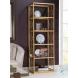 Metal Designs Gold Leaf Honeycomb Slim Etagere