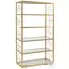 Metal Designs Gold Leaf Honeycomb Etagere