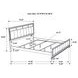 Barzini White King Panel Bed