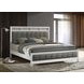 Barzini Gray California King Upholstered Panel Bed