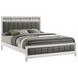 Barzini Gray California King Upholstered Panel Bed
