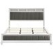Barzini Gray California King Upholstered Panel Bed