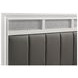Barzini Gray California King Upholstered Panel Bed