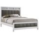 Barzini White Queen Panel Bed