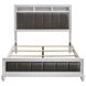 Barzini White Queen Panel Bed