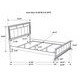 Barzini White Queen Panel Bed