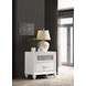Barzini White Nightstand