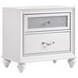 Barzini White Nightstand
