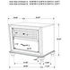 Barzini White Nightstand