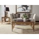Van Cleef Antiqued Brushed Silver Square Glass Top End Table