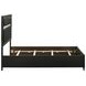 Miranda Black Full Upholstered Panel Bed