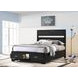 Miranda Black Full Platform Storage Bed