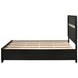 Miranda Black Full Platform Storage Bed