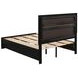 Miranda Black Full Platform Storage Bed