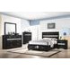 Miranda Black Full Platform Storage Bed