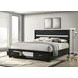 Miranda Black King Platform Storage Bed