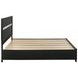 Miranda Black King Platform Storage Bed