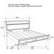 Miranda Black King Platform Storage Bed