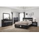 Miranda Black King Platform Storage Bed