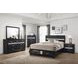 Miranda Black California King Storage Panel Bed