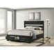 Miranda Black Queen Platform Storage Bed