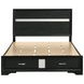 Miranda Black Queen Platform Storage Bed