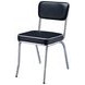 Retro Black Black Dining Chair Set of 2