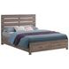 Brantford Barrel Oak Queen Platform Storage Bed