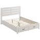 Brantford Coastal White Queen Platform Storage Bed