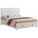 Brantford Coastal White Queen Platform Storage Bed