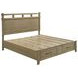 Hazlewood Vineyard Oak King Storage Panel Bed