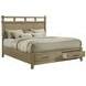 Hazlewood Vineyard Oak King Storage Panel Bed